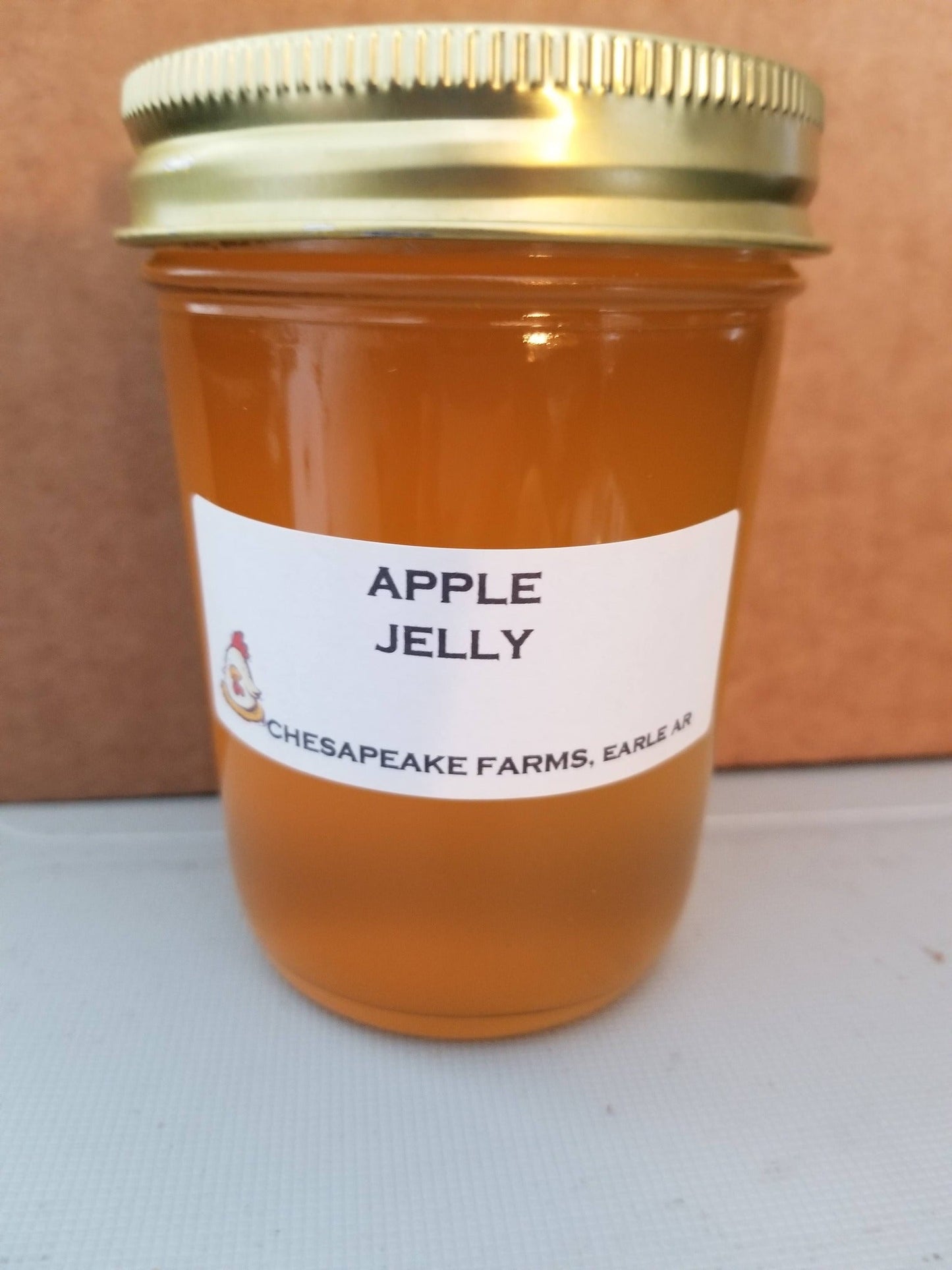 Organic Apple Jelly – 8 oz Small - Batch, Vegan, Gluten - Free Seasonal Arkansas - Chesapeake Farms LLC - Gourmet Jams/Jellies & Coffee - Original Artworks - Antiques