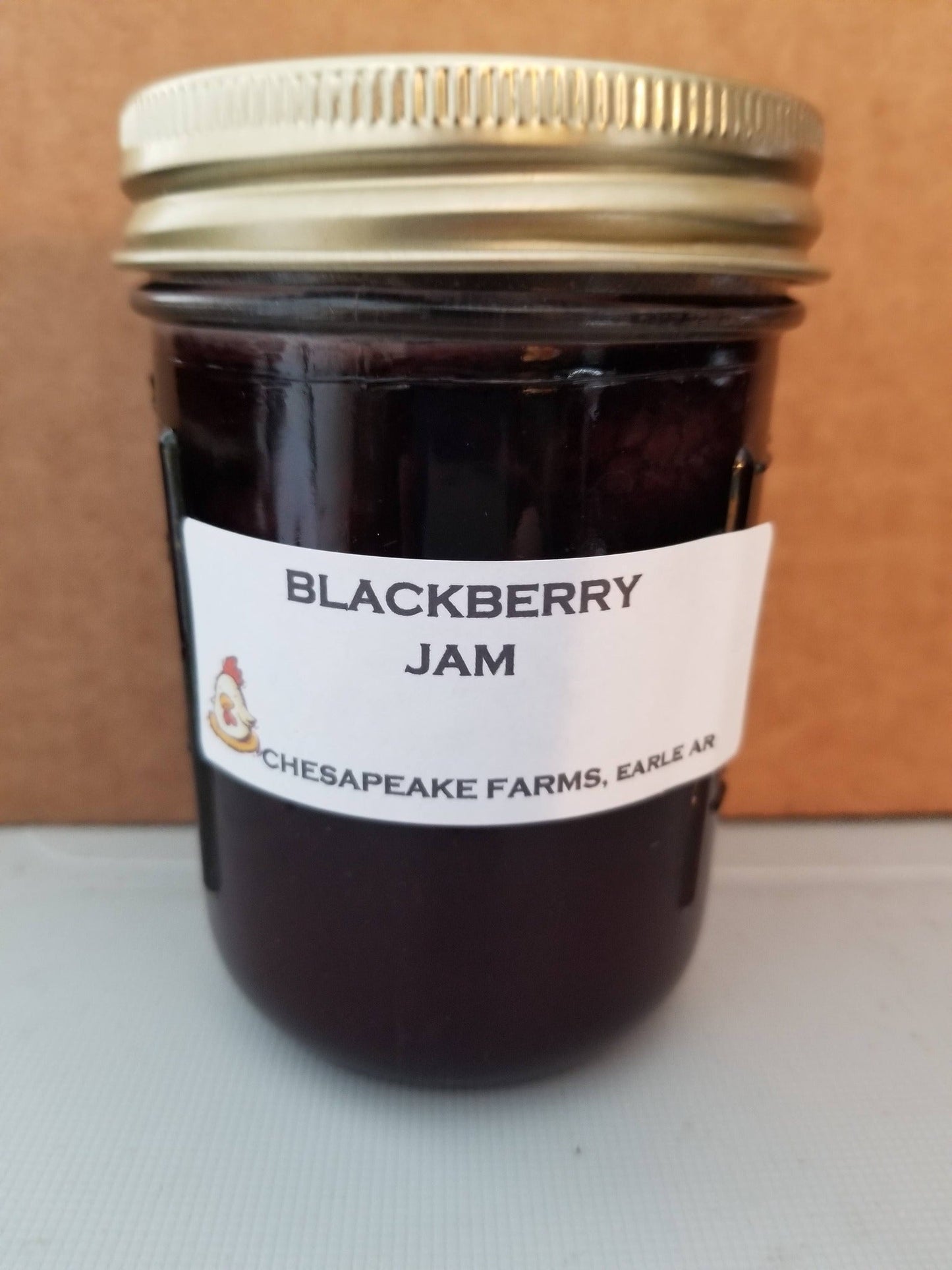 Organic Blackberry Jam – 8 oz Jar – Arkansas Grown & Made – Sweet Gift - Chesapeake Farms LLC - Gourmet Jams/Jellies & Coffee - Original Artworks - Antiques