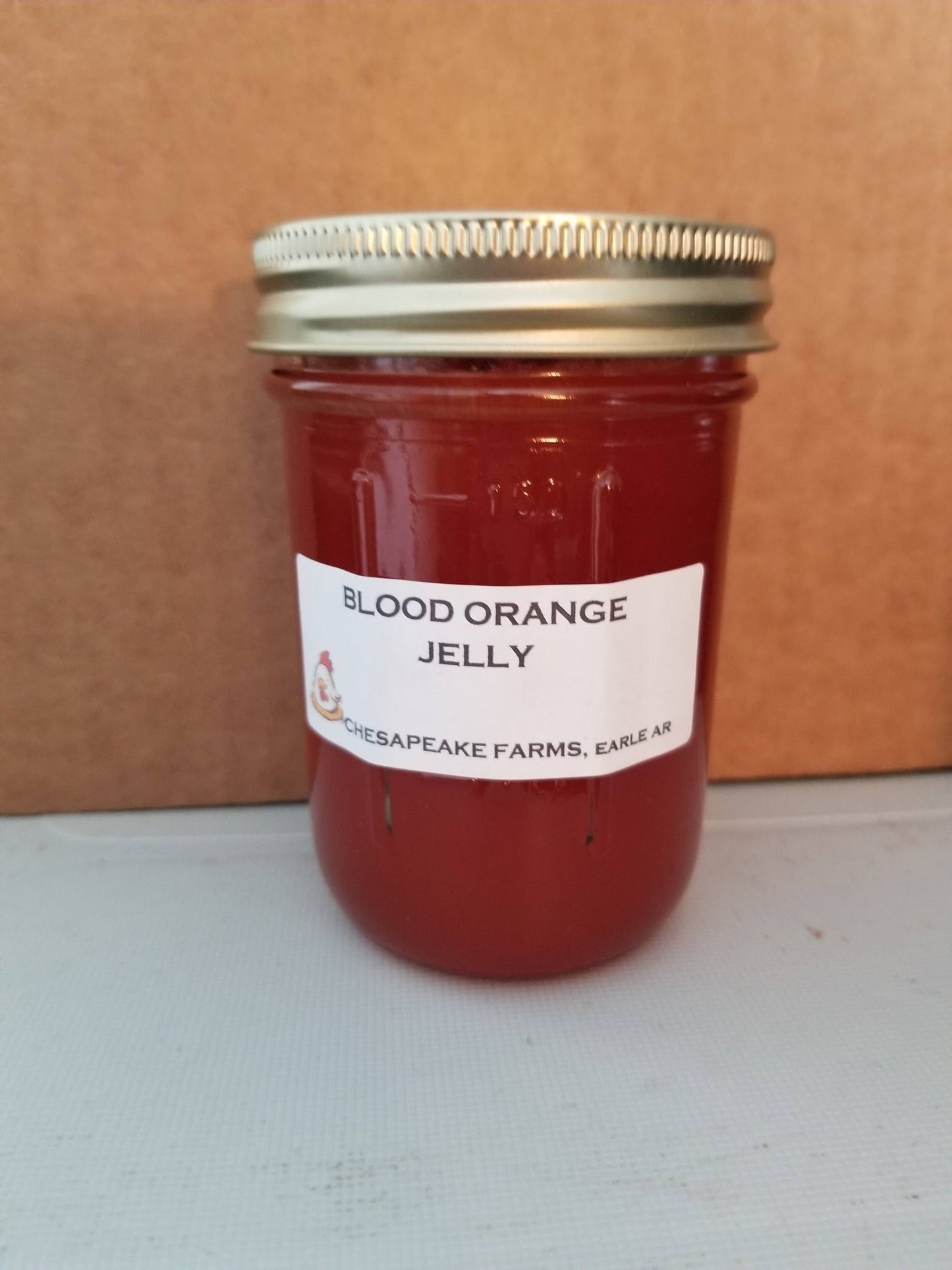 Organic Blood Orange Jelly – 8 oz Small - Batch, Vegan, Gluten - Free Seasonal Citru - Chesapeake Farms LLC - Gourmet Jams/Jellies & Coffee - Original Artworks - Antiques