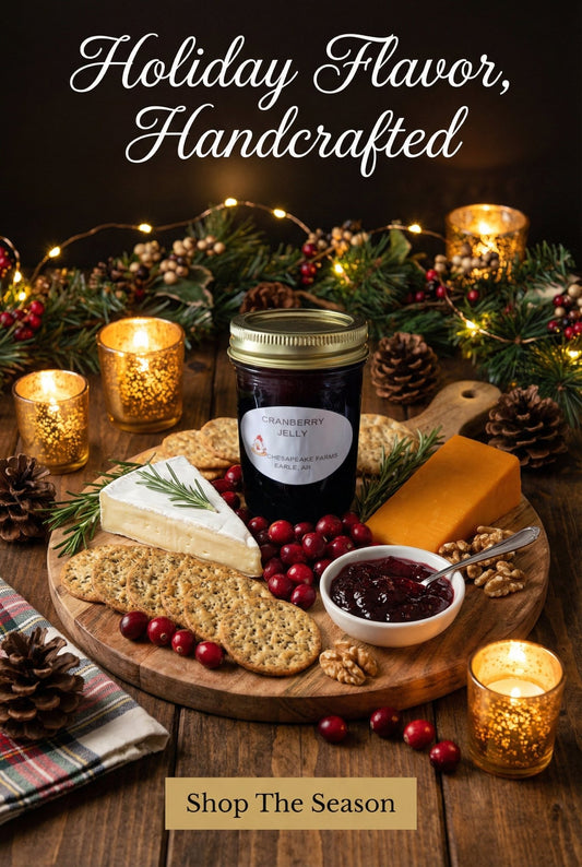 Organic Cranberry Jelly 8oz – Arkansas Made | Small Batch | Great Gift Idea | Ve - Chesapeake Farms LLC - Gourmet Jams/Jellies & Coffee - Original Artworks - Antiques