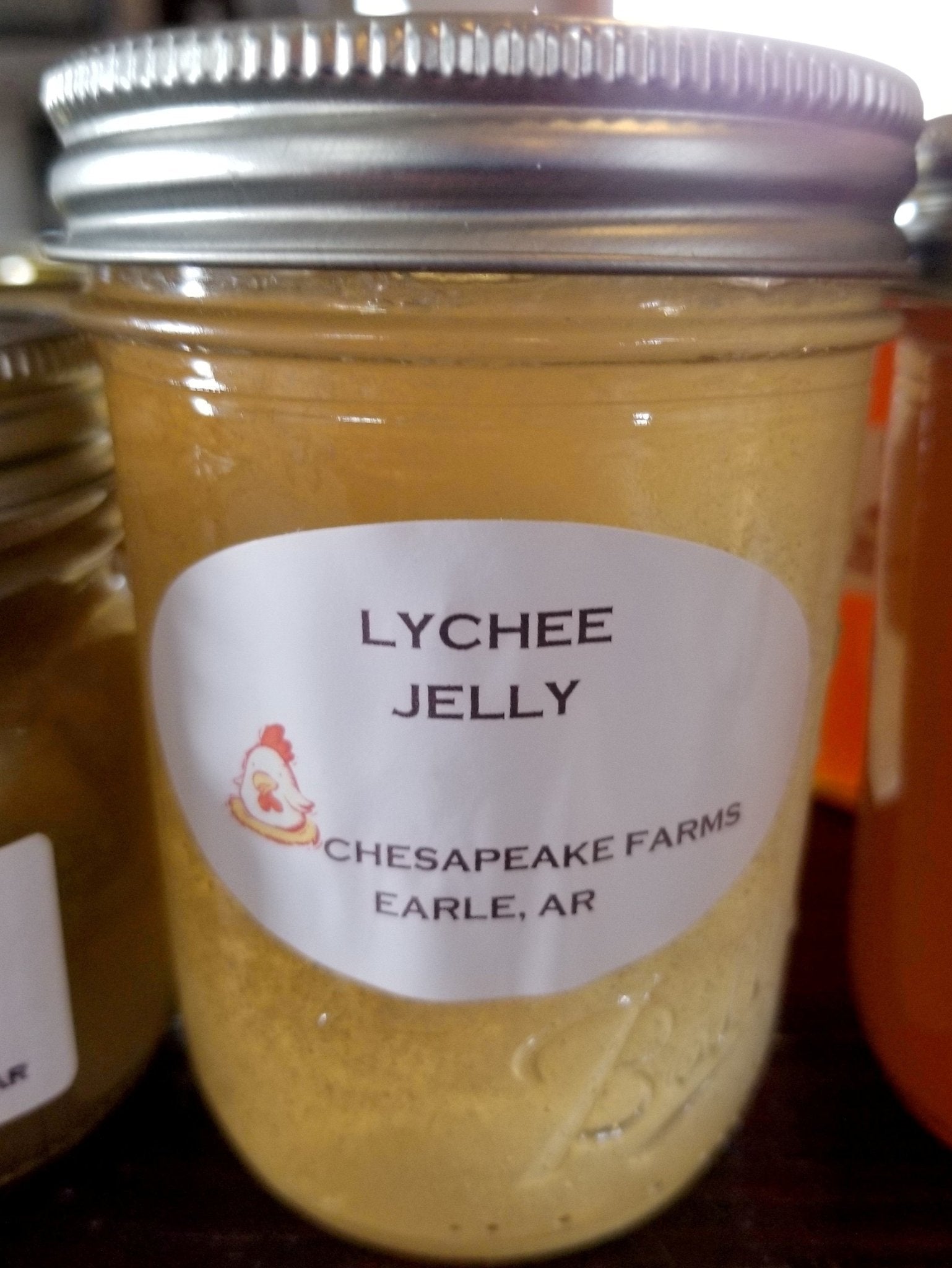 Organic Lychee Jelly 8oz – Arkansas Made | Small Batch | Vegan & Gluten - Free | - Chesapeake Farms LLC - Gourmet Jams/Jellies & Coffee - Original Artworks - Antiques