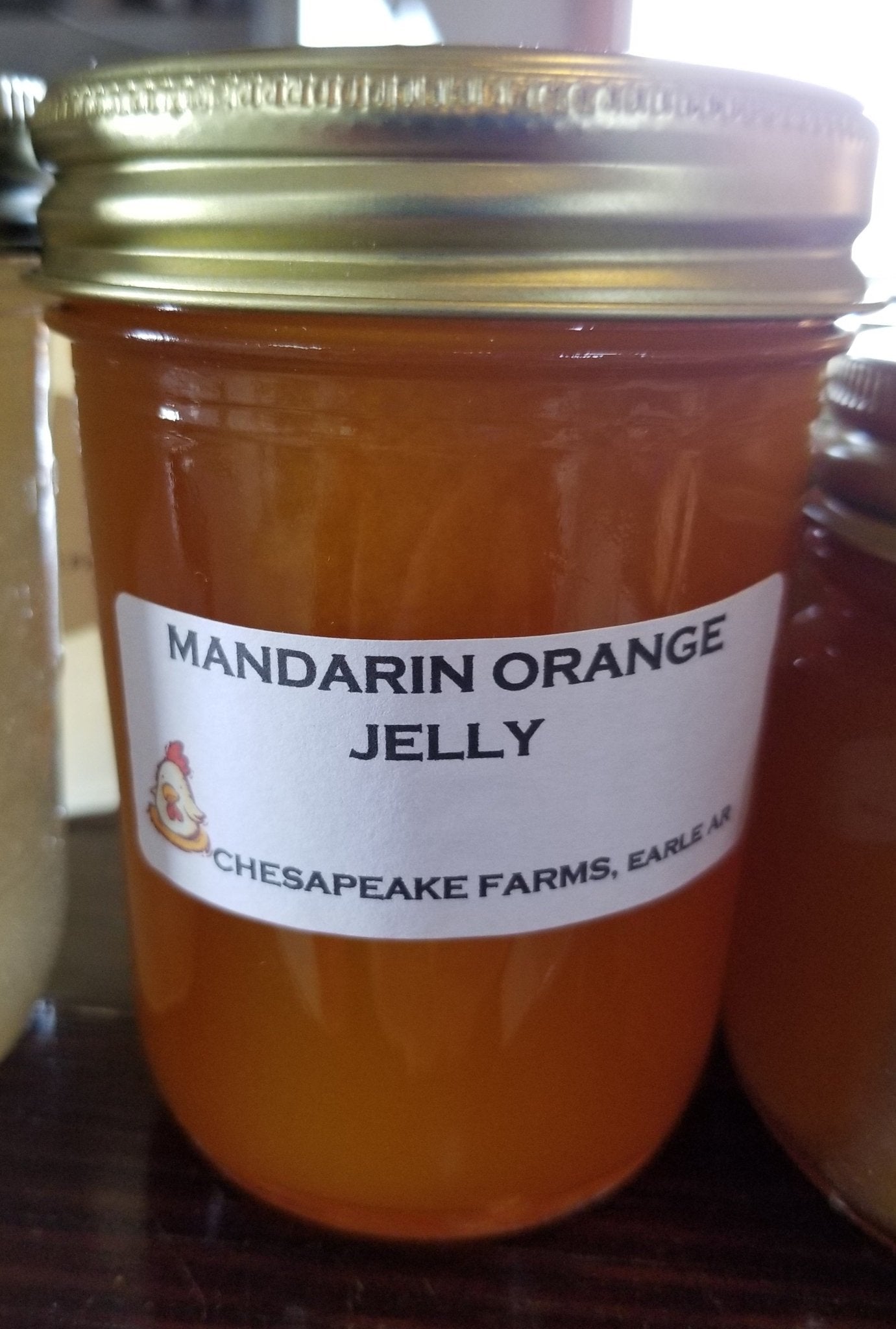 Organic Mandarin Orange Jelly – 8 oz Small - Batch, Vegan, Gluten - Free Seasonal - Chesapeake Farms LLC - Gourmet Jams/Jellies & Coffee - Original Artworks - Antiques