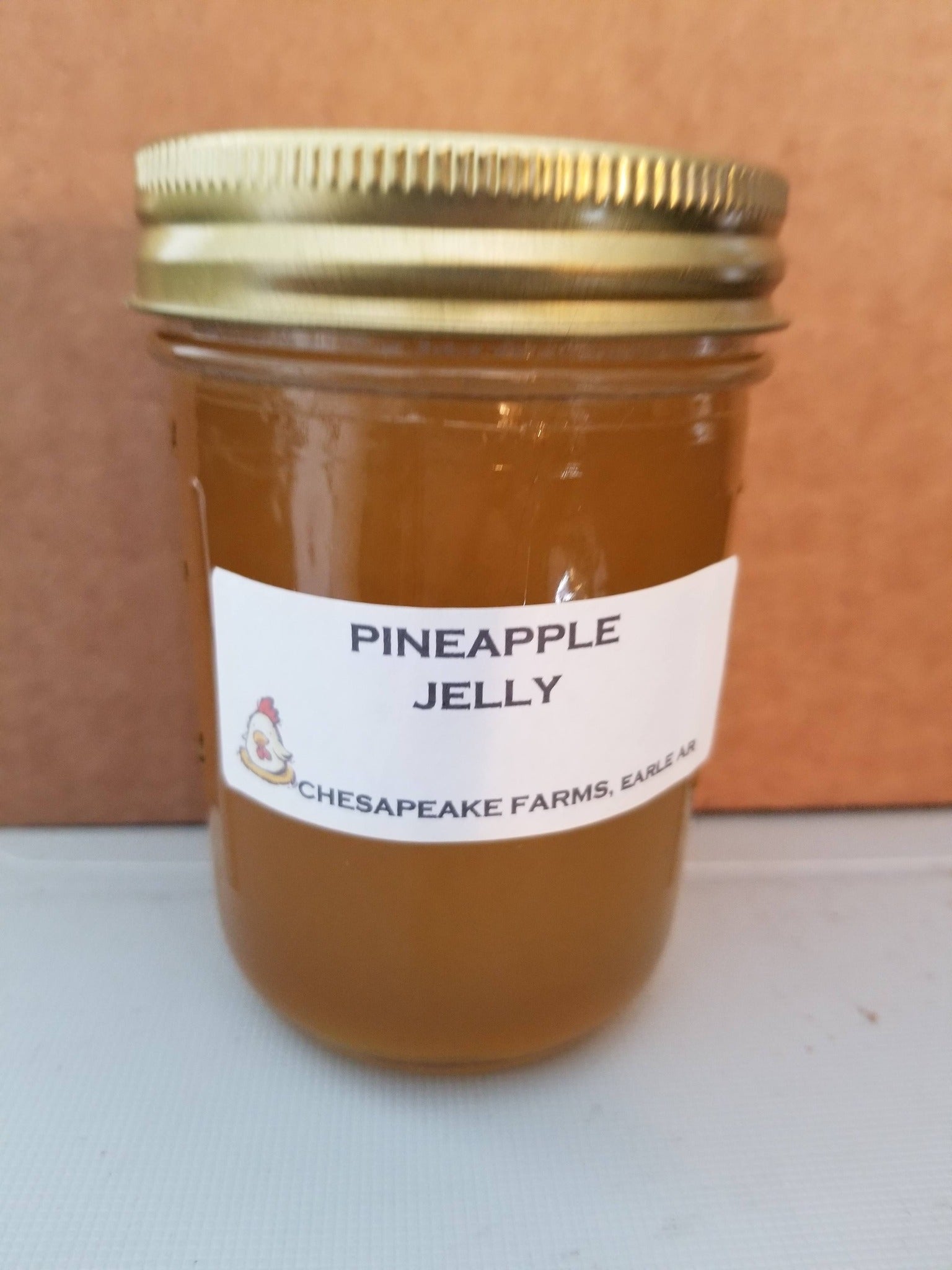 Organic Pineapple Jelly 8oz – Arkansas Made | Small Batch | Vegan & Gluten - Free - Chesapeake Farms LLC - Gourmet Jams/Jellies & Coffee - Original Artworks - Antiques