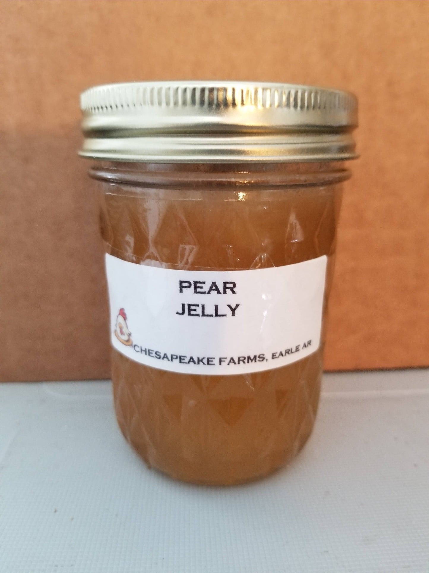 Pear Jelly – 8 oz Jar | Organic, Arkansas - Grown | Delicate Fruit Spread | Great - Chesapeake Farms LLC - Gourmet Jams/Jellies & Coffee - Original Artworks - Antiques