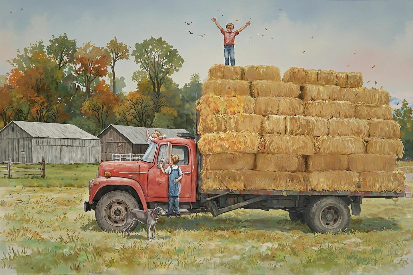 Putting Up Straw - Digital Wall Art – Instant Download - Chesapeake Farms LLC - Gourmet Jams/Jellies & Coffee - Original Artworks - Antiques