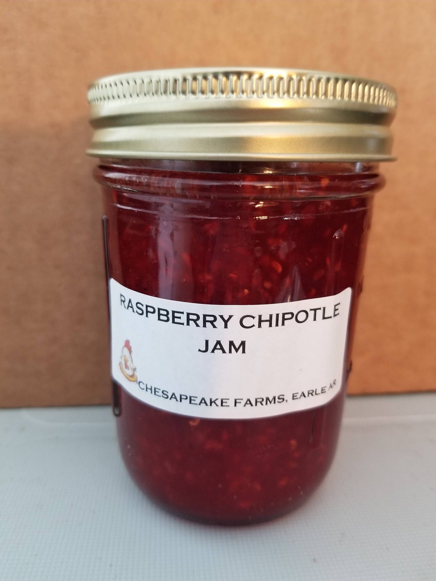 Raspberry Chipotle Jam – 8 oz Jar – Organic, Arkansas Grown – Small Batch – Swee - Chesapeake Farms LLC - Gourmet Jams/Jellies & Coffee - Original Artworks - Antiques