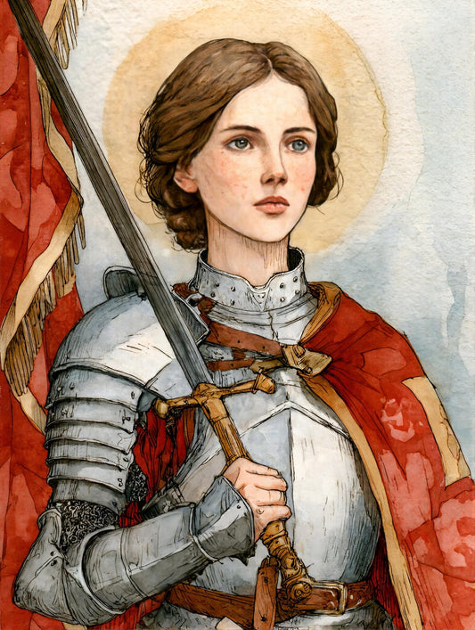 Saint Joan of Arc in Armor - Digital Wall Art – Instant Download - Chesapeake Farms LLC - Gourmet Jams/Jellies & Coffee - Original Artworks - Antiques