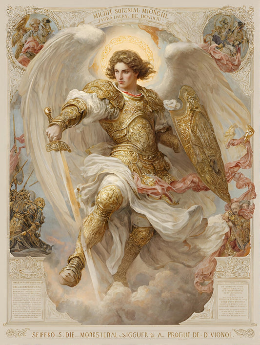 Saint Michael the Archangel in Battle - Digital Wall Art – Instant Download - Chesapeake Farms LLC - Gourmet Jams/Jellies & Coffee - Original Artworks - Antiques