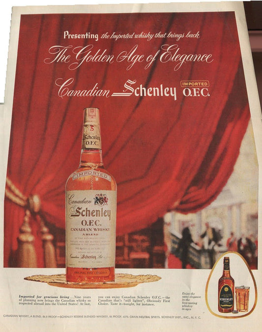 Schenley Whiskey Ad Collection – 10 Original Ads (1936–1969) – Cornel Wilde 1 - Chesapeake Farms LLC - Gourmet Jams/Jellies & Coffee - Original Artworks - Antiques