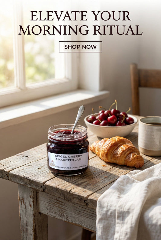 Spiced Cranberry Jam – 8 oz Jar – Organic, Arkansas Made – Small Batch – Holiday - Chesapeake Farms LLC - Gourmet Jams/Jellies & Coffee - Original Artworks - Antiques