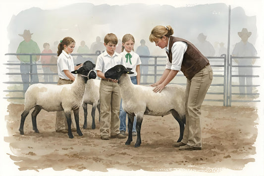 The Market Lamb Show - Digital Wall Art – Instant Download - Chesapeake Farms LLC - Gourmet Jams/Jellies & Coffee - Original Artworks - Antiques