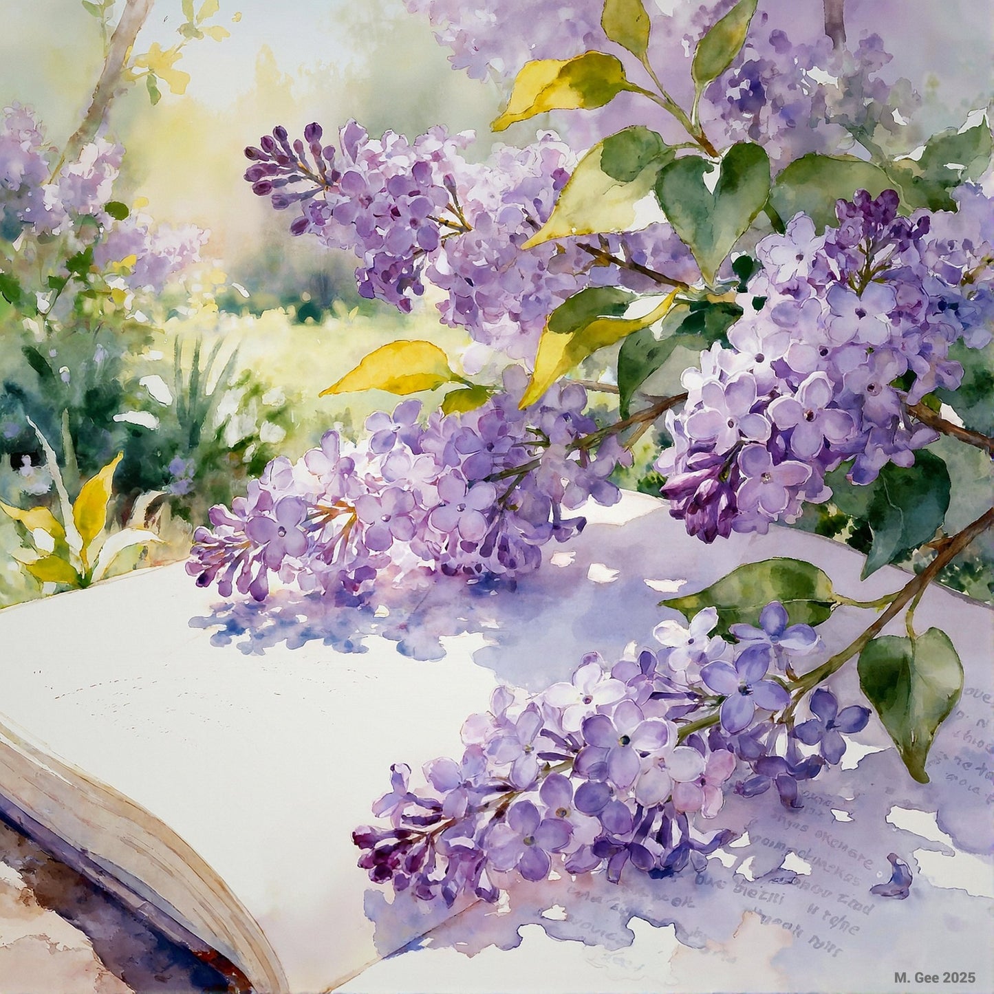 Wisteria Study C In Watercolors Digital Wall Art – Instant Download - Chesapeake Farms LLC - Gourmet Jams/Jellies & Coffee - Original Artworks - Antiques